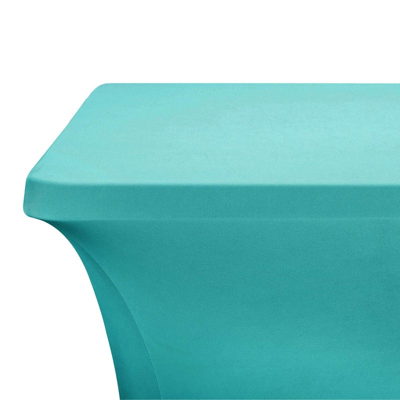 LZY Spandex Fitted Stretch Table Cover for 4ft or 6ft or 8ft Folding Table, Rectangular Cocktail Tablecloth, Perfect for Party or Banquet - Image 4
